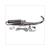 ECHAPP.RS-II PIAGGIO/APRILIA 125/180 CHROME