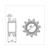 FRONT SPROCKET MOBILETTE/MBK 51 11t IGM