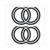 GILERA STICKER EMBLEM 2 Teilig CARBON