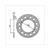 REAR SPROCKET MH RX RACING 108mm 6holes 50t IGM