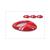 AIR FLOW KIT 4pcs OVAL  ROUGE