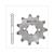 FRONT SPROCKET DERBI SENDA-SM 11t (2 holes) 