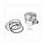 PISTON PEUGEOT/SYM 4T 37mm 10mm pin SP