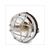 HEADLIGHT UNI ROUND 10.5cm BLACK/CHROME GRIL