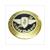 ZUNDAPP TANKSTICKER RUND EMBLEM veder SCHWARZ 