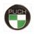 PUCH EMBLEM RUND AUFKLEBER 3D 50mm