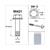 FLANGE FRAME BOLT SW13 M8x16 BLANC 5pcs