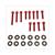 VARIATOR COVER SCREW KIT MIN HORZ/VERT ALU RED