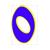 NUMMER -0- BLAU - GELB 13cm