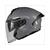 HELM JET COSMO SV GLANZ GRAU       S