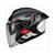 HELM JET COSMO SV SILENCE SCHWARZ/GRAU/WEISS     S